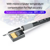mini electric soldering iron with led digital display intelligent soldering iron kit with 19v power supply adapter