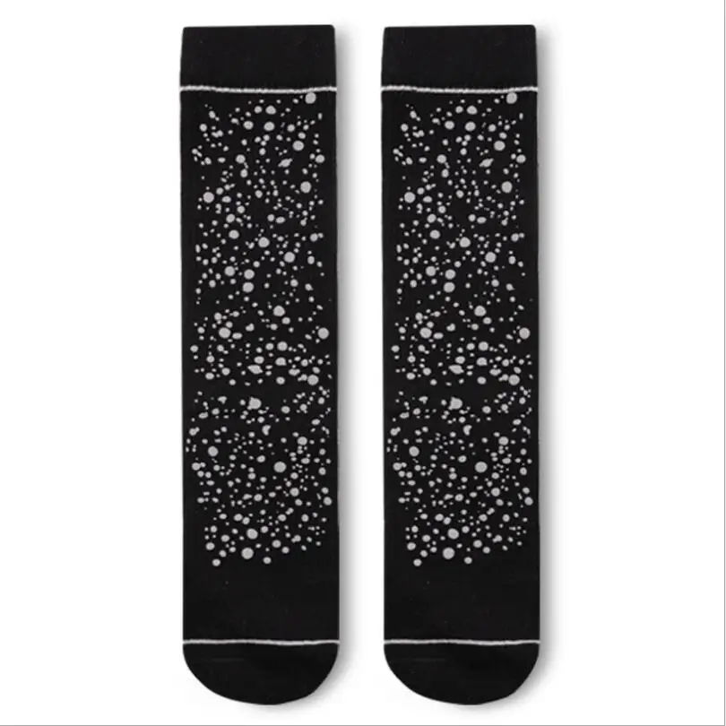 Summer Cool Glitter Socks Reflected Crew Sock Women Men Bright Shining Print Sport Socks Dots Printed Reflective Ankle Socks