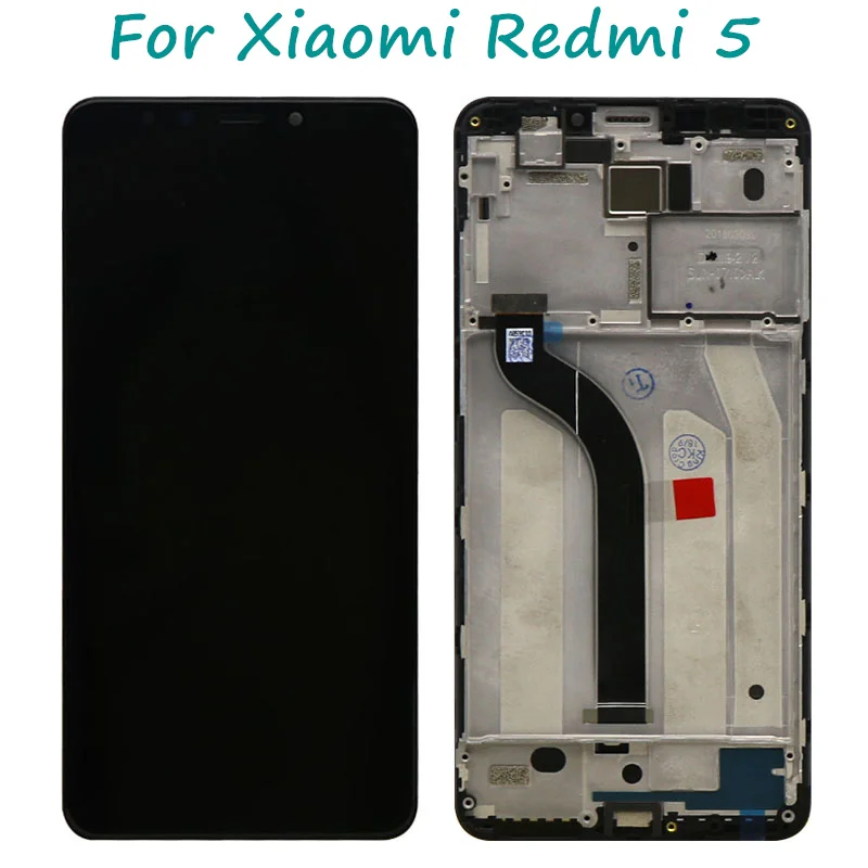 

ЖК-дисплей 5,7 "для Xiaomi Redmi 5, сенсорный дигитайзер, белый/черный цвет, бесплатная доставка, ЖК-дисплей Redmi5