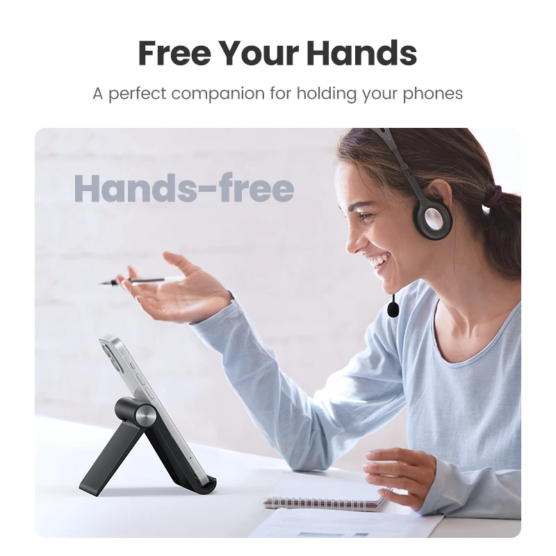 UGREEN Phone Holder Stand For Mobile Phone Foldable Mini Cell Phone Stand Holder For iPhone 13 12 11 X XR  Xiaomi Samsung Huawei