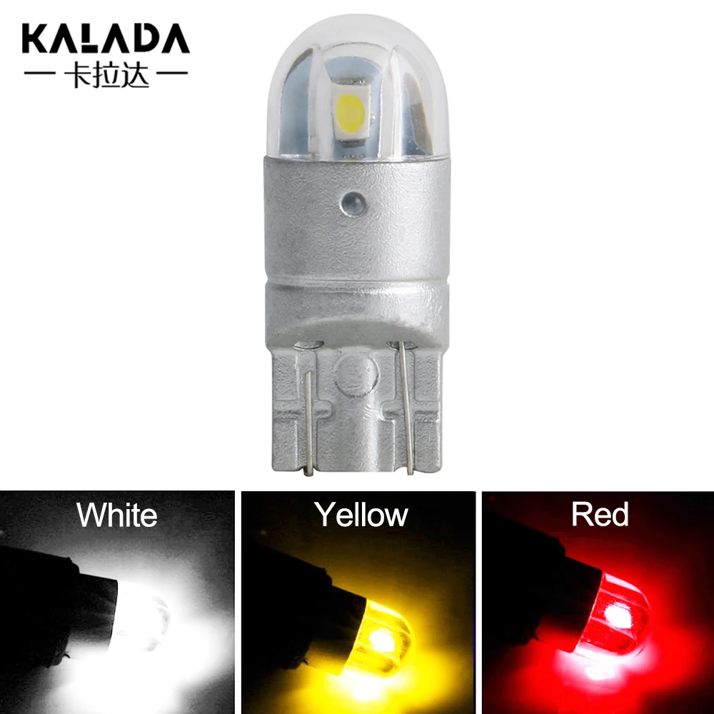 10 шт. мотоциклетные T10 W5W 194 3030 2SMD Автомобильный светодиодный лампочка боковых
