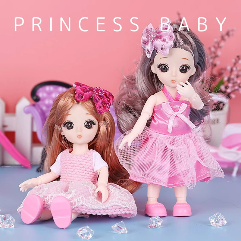 Принцесса BJD Детские куклы 1/12 16 см Красивые Куклы Игрушки для девочек длинное