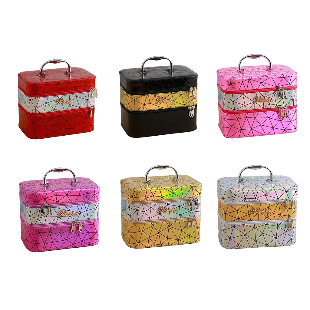 

Travel Makeup Jewelry Case Makeup Cosmetic Organizer Portable Artist Storage Bag for Cosmetics Makeup Brushes Toiletry Jewelry