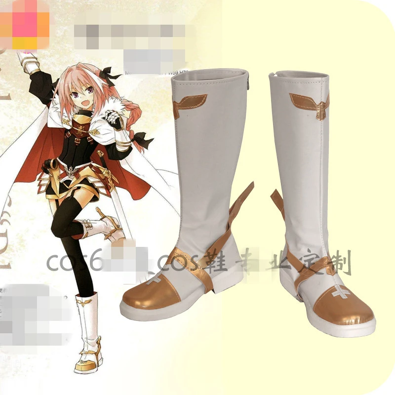 

Аниме Косплей обувь Fate/большой заказ астолфо косплей сапоги Сделанные на заказ A