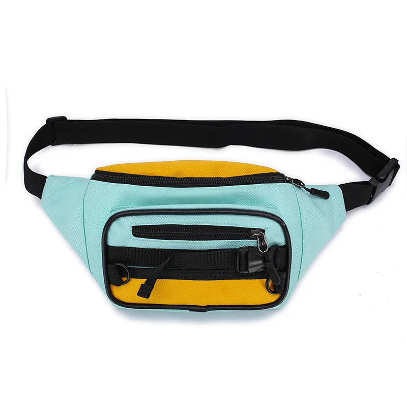 

Women's waist bag canvas patch pocket shoulder bag messenger bag chest bag literary joker shoulder bag disco dancing purse