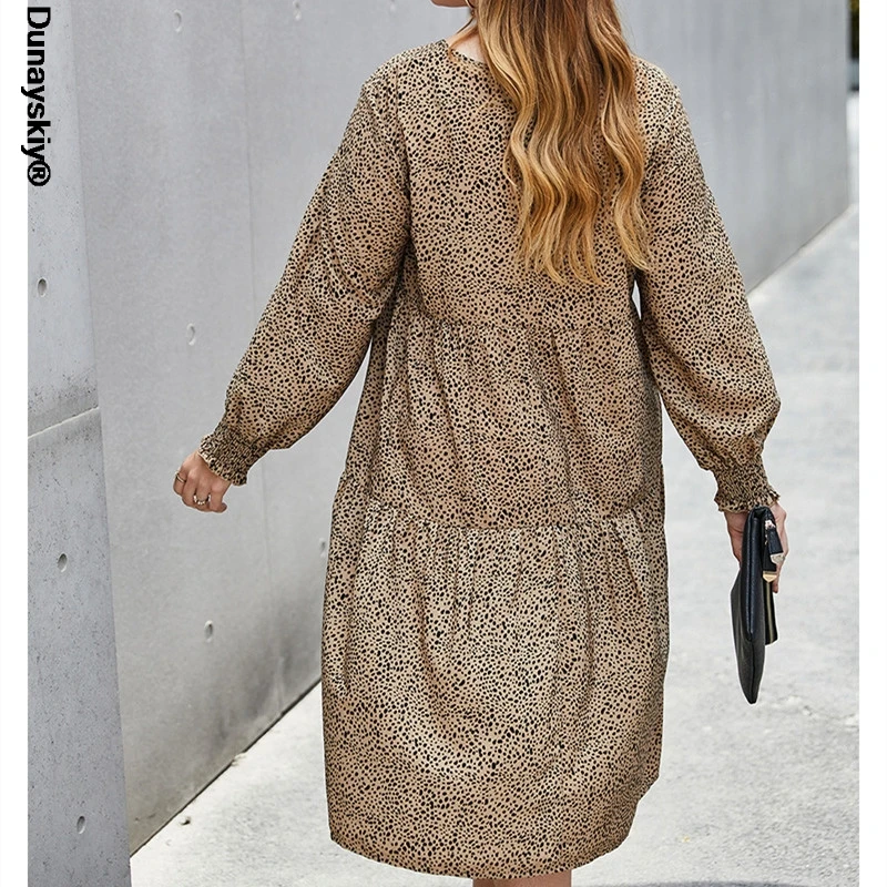 

2021 Summer New Fashion Large Size Dress Women Sexy Bow V-Neck Beach Dress Casual A-Line Dress Girls XL-4XL