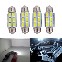 50pcs safego led festoon 31mm led 36mm canbus 6smd 5730 c5w canbus 5630 car interior dome lamp license plate light reading bulbs