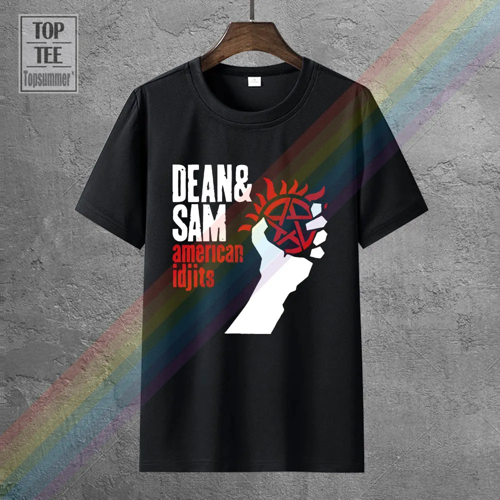 

Sexemara New 2020 Fitness Supernatural Dean&Sam American Idjits Green Day Sitcoms Couple Hot Selling Man Men Male T-Shirt