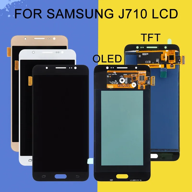 

ЖК-дисплей Catteny Amoled J710 для Samsung J7 2016 сенсорный экран дигитайзер в сборе J710F J710M J710H J710FN с инструментами