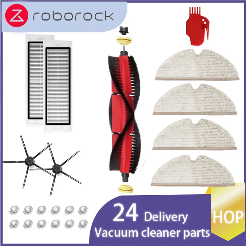 For    Roborock Vacuum Cleaner HEPA Filter/Side/Main Brush/Mopping Cloths 