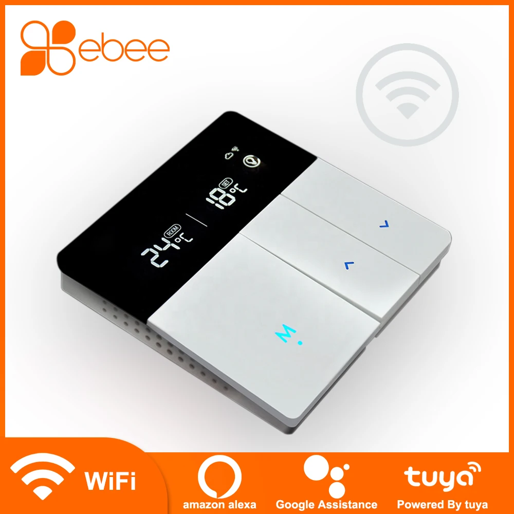 EBEE WiFi термостат для системы подогрева пола с питанием от Tuya|Системы обогрева и