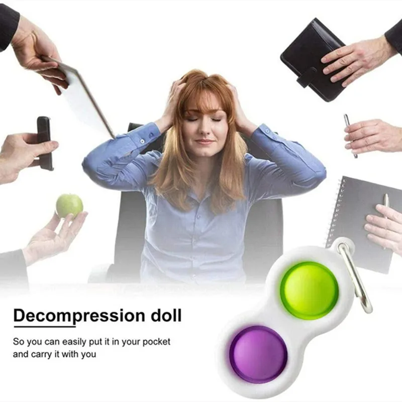 

Fidget Toy Set Gift Pack Simple Push Pop Bubble Tangle Fidget Toys Stress Relief Ball and Anti-Anxiety Toys For Kids Adults