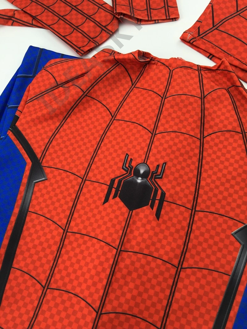 Высокое качество костюм Человека-паука домашний на Хэллоуин для детей взрослых