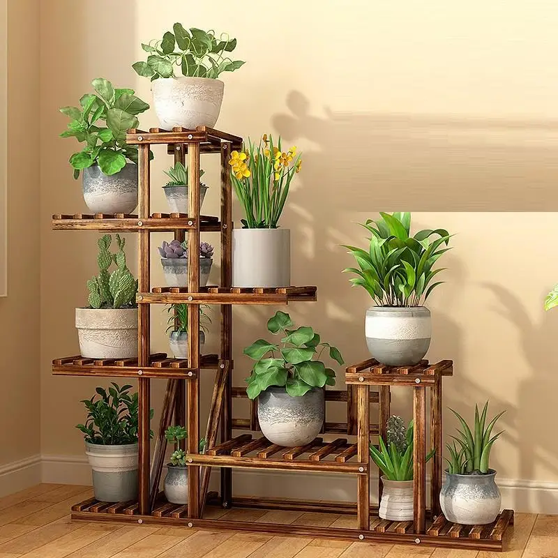 Porta Piante Rak Bunga Estante Para Estanteria Plantas комнатный деревянный завод Stojak Na Kwiaty Dekoration