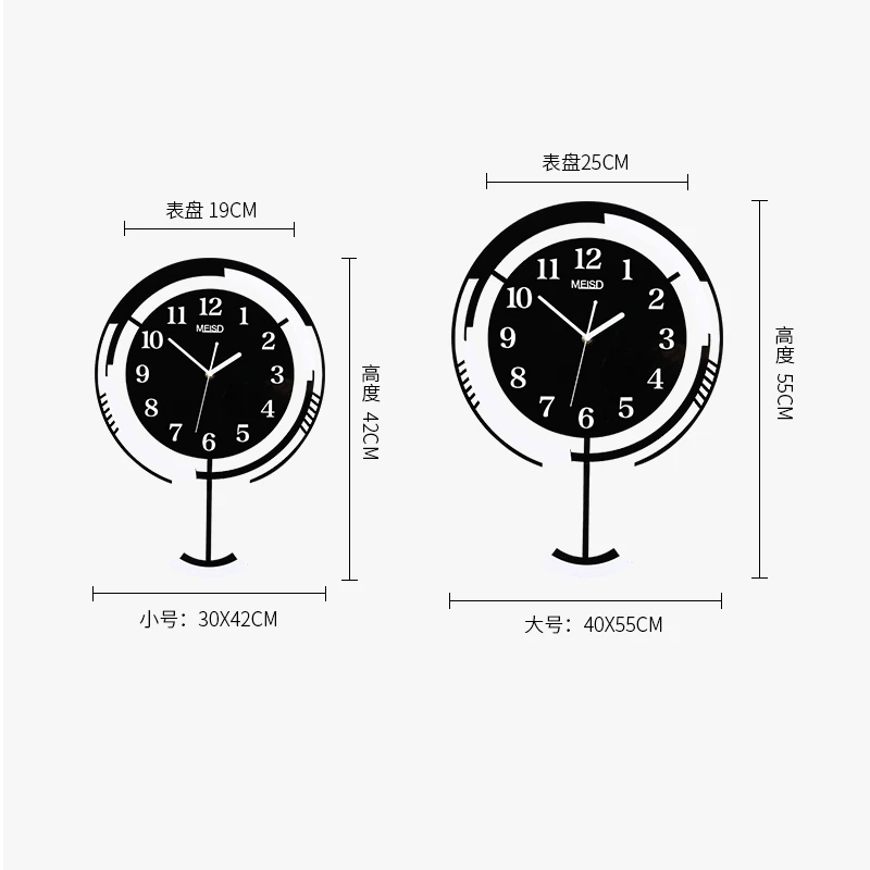 Женские креативные настенные часы 2020 современный дизайн 3D Swingtable домашний декор