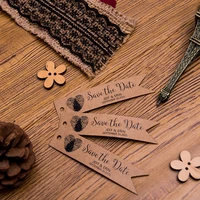 100pcs wedding label diy graffiti word card wedding party gift thick heart kraft paper white paper bookmark product label key