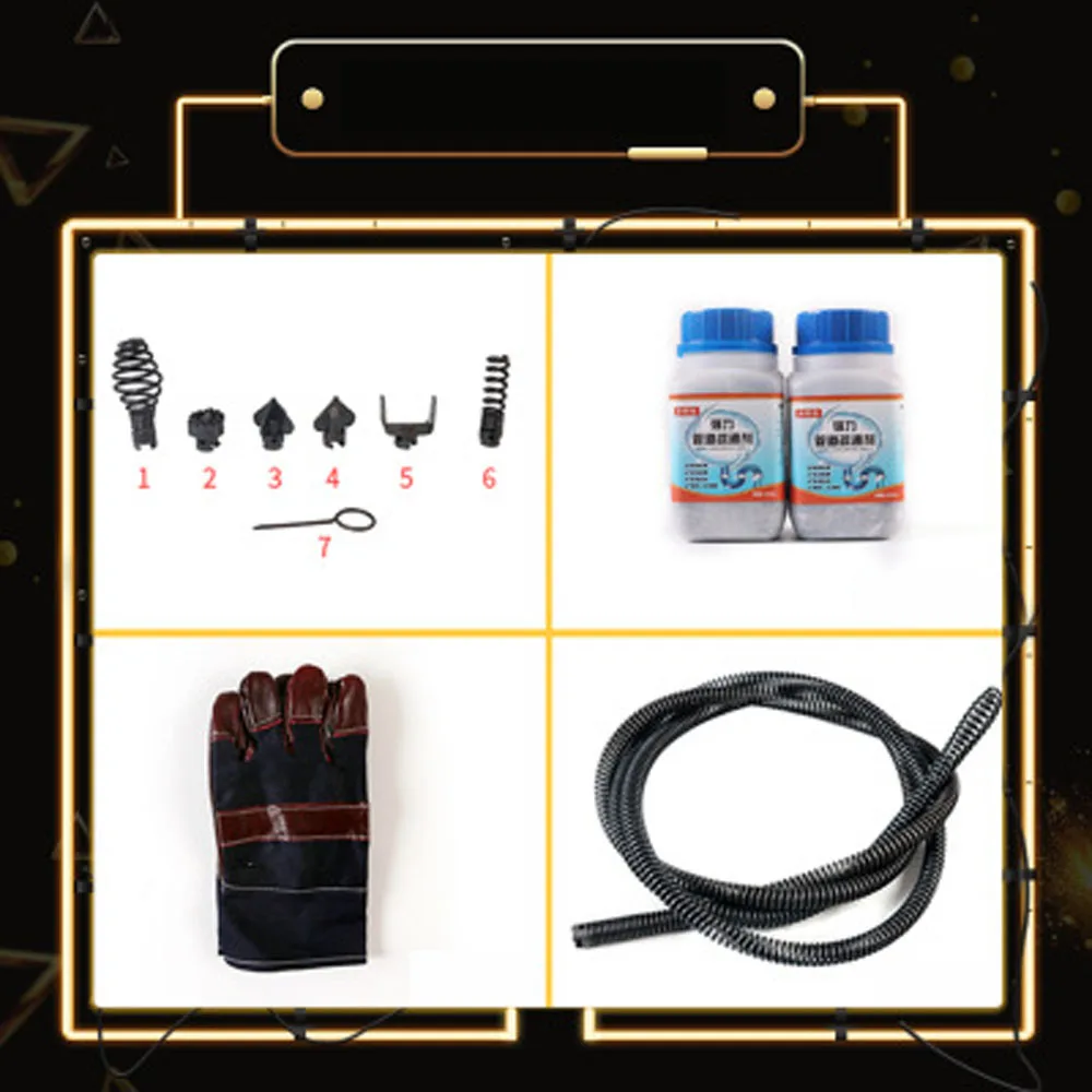 Дренажный водопроводчик инструмент дноуглубительная машина для труб Бытовая