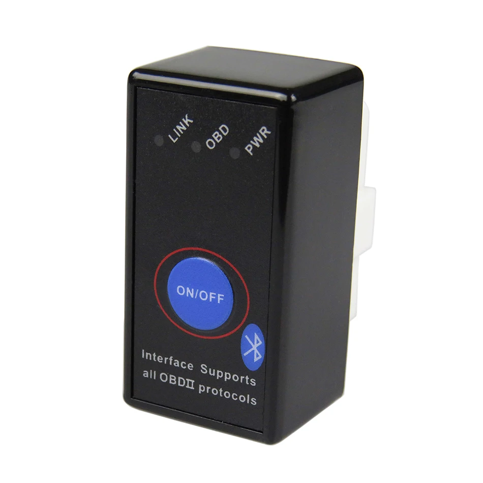 Мини ELM327 Bluetooth V1.5 переключатель питания ELM 327 в 1 5 OBD2 OBD II сканер для Android Torque Elm