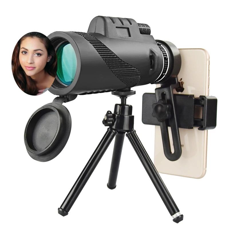 

40X60 Monocular telescope Quality Zoom Large Handheld Mirror Night vision Military Hd Professional Portable travel telescope