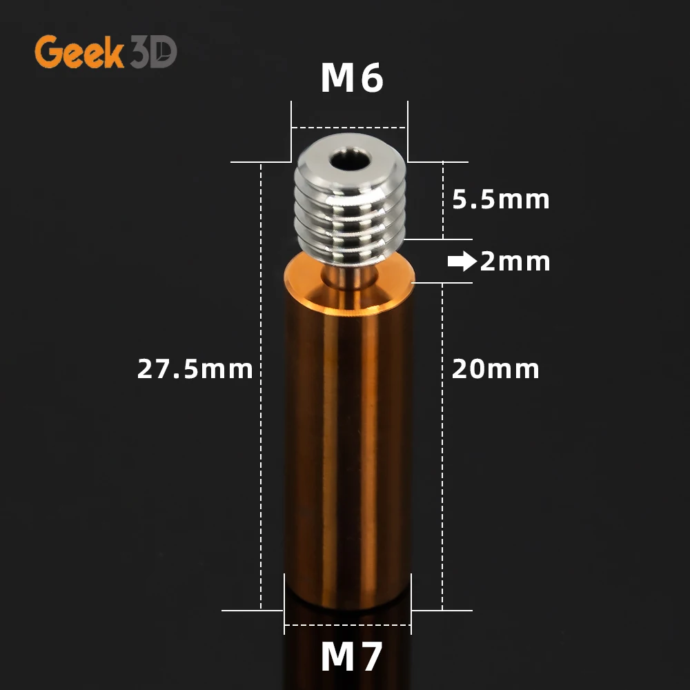 Новинка двухметаллический Тепловой разрыв Ender3 CR10 из титанового сплава для ENDER 5/3
