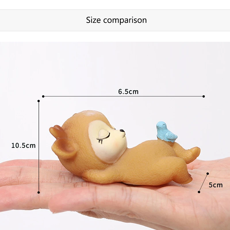 

Statue Deer Figurines Toys Home Decor Silicone Cake Topper Fawns Ornament Party Desktop Decoration for Birthday Gifts