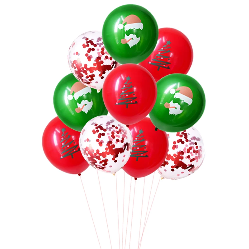 10 шт./лот Веселый Рождественский бал шаров из латекса шар с утолщённой меховой