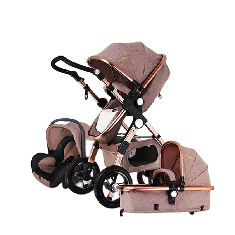 Быстрая доставка! Детская коляска 3 в 1 с автомобильным сиденьем для