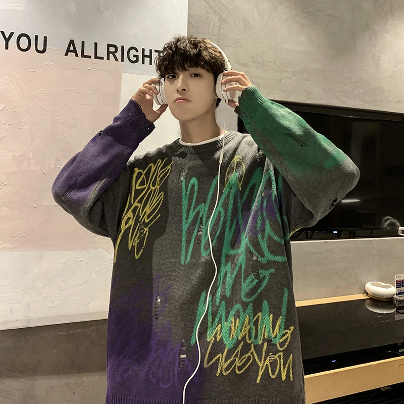 2019 зимние мужские каракули пальто с принтом шерстяной кашемир свитера