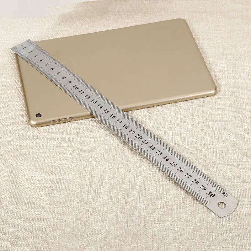 Металлическая линейка из нержавеющей стали Метрическая точные двусторонние