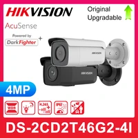 original hikvision ds 2cd2t46g2 4i 4mp acusense powered by darkfighter fixed bullet network camera