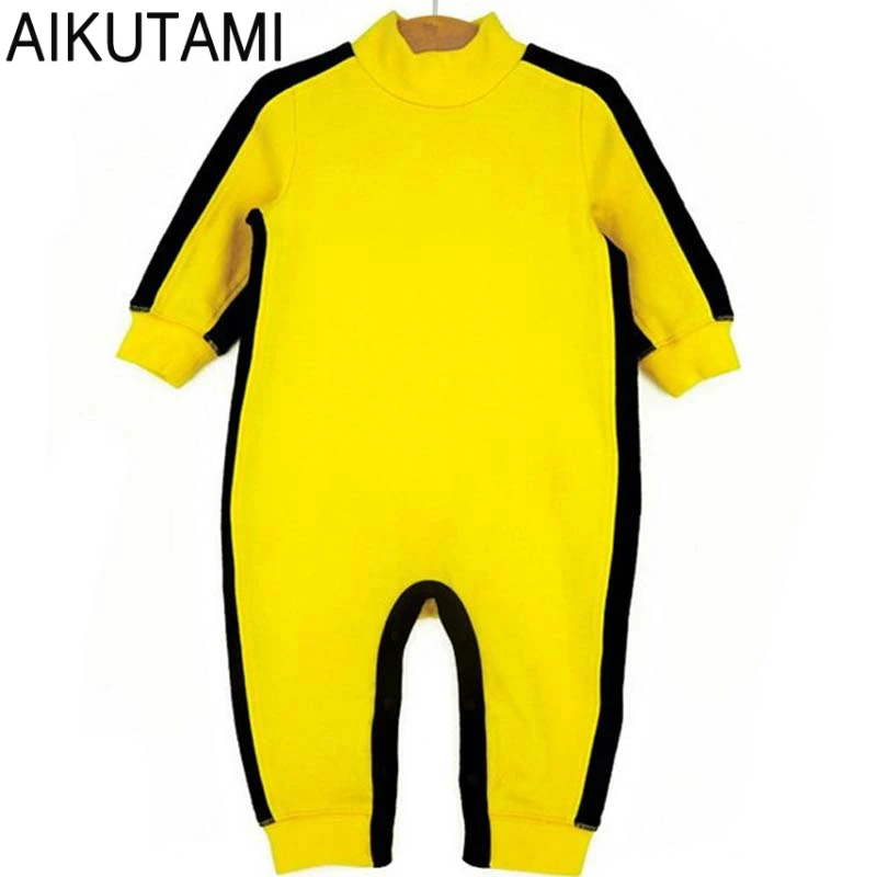 Детский китайский костюм Брюса Ли традиционный Ушу униформа для боевых искусств