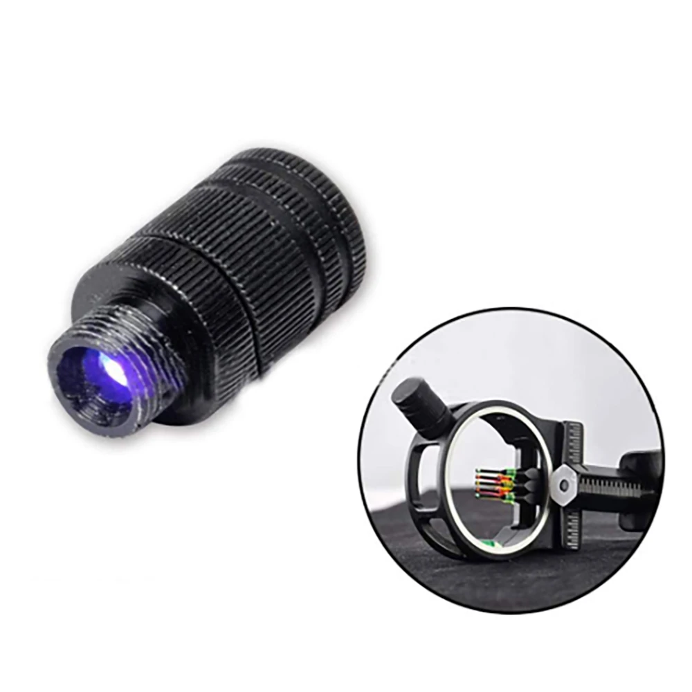 

Compound Bow Fiber Optic LED Sight Light 3/8-32 Thread Universal Fit