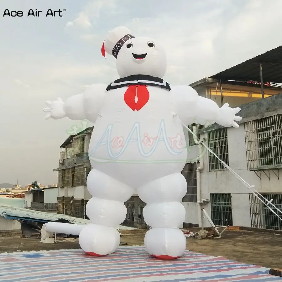 4 м H надувной охотник за привидениями Stay Puft Pop Up Marshmallow Man с бесплатным