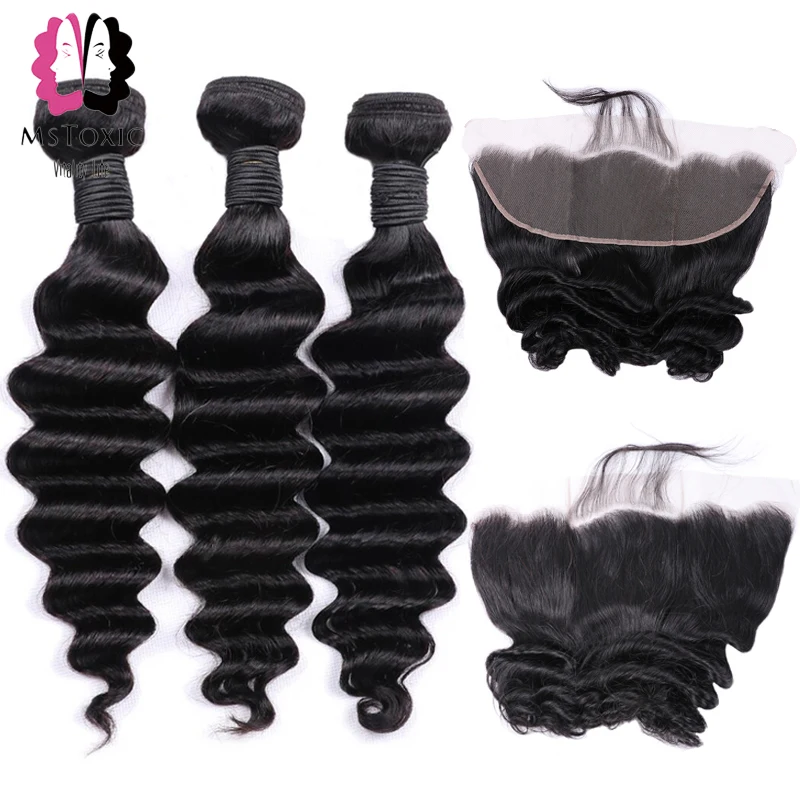 Mstoxic бразильские Свободные глубокие волнистые пучки с фронтальным закрытием