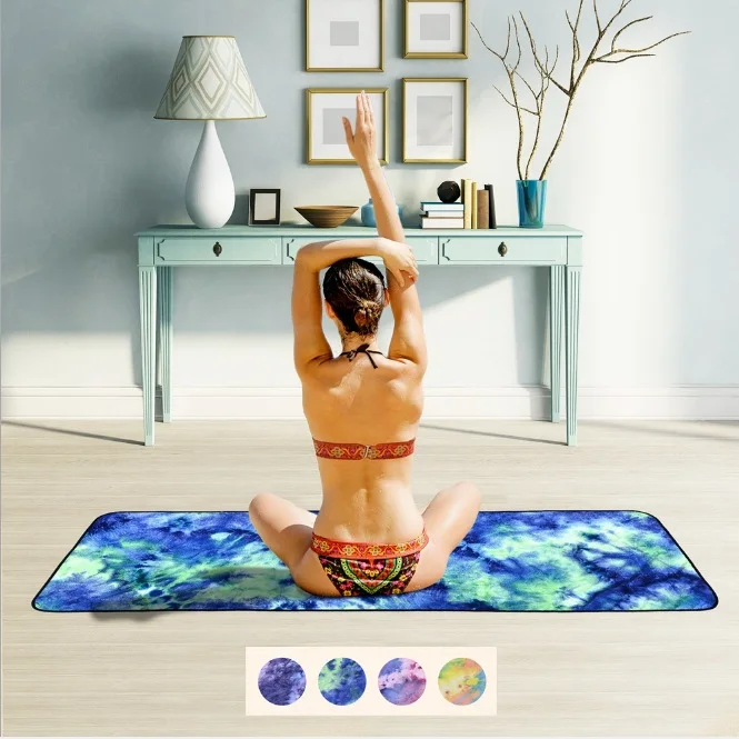 

Colorful Non Slip Yoga Mat Microfiber Beach Towel Anti Skid Absorbent Yoga Mat Towels Blankets Fitness towel 183*63cm