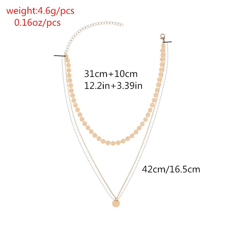 Многослойное геометрическое регулируемое многослойное ожерелье с бусинами