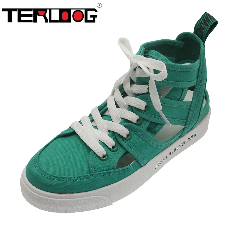 

2021 Breathable Stylist Shoes Sneakers Women Soft Bottom Green Flats Sport Running Flat Lace-up Shoes Fashionable Tennis Shoes