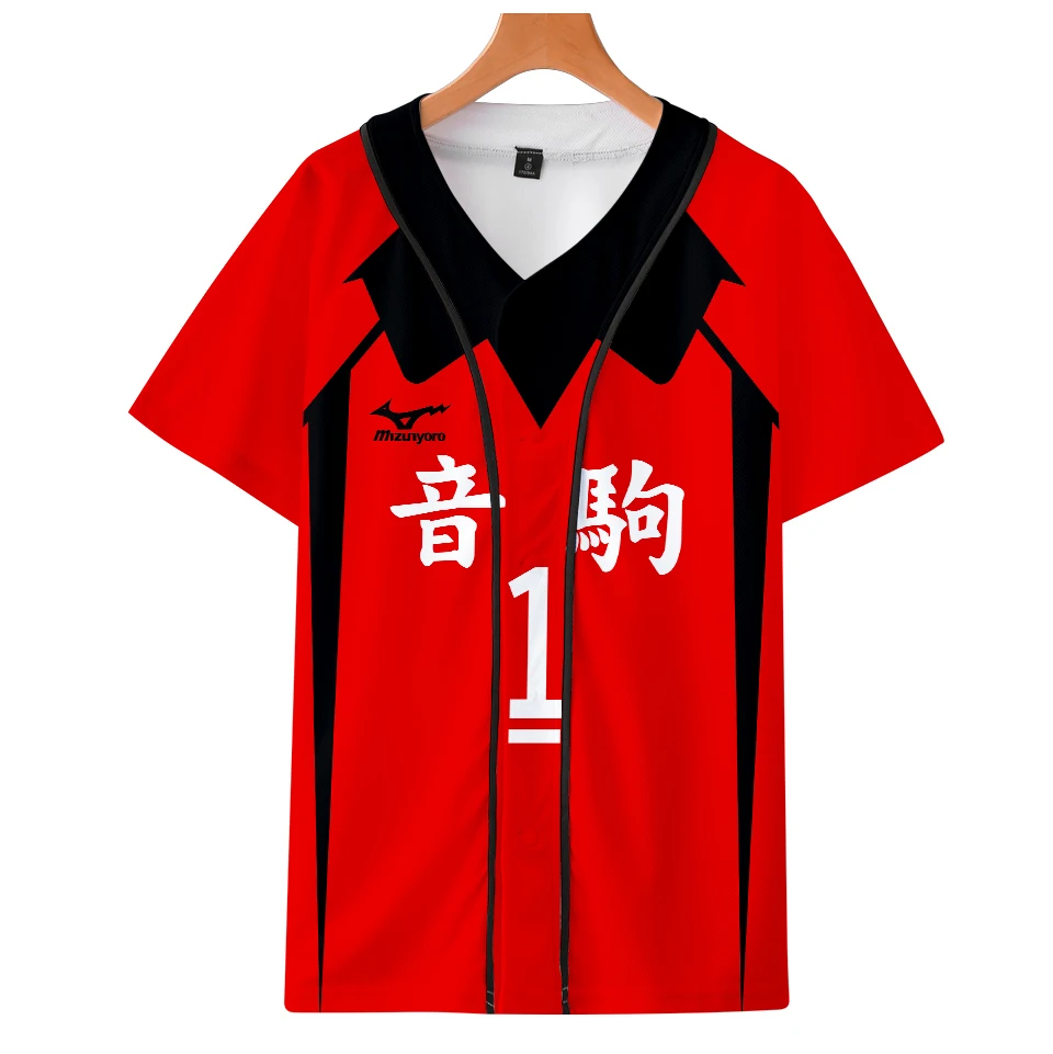 

Футболка Haikyuu с надписью «Other Wakatoshi», модная униформа для косплея для подростков и мальчиков и девочек, жакет с коротким рукавом, Повседневна...