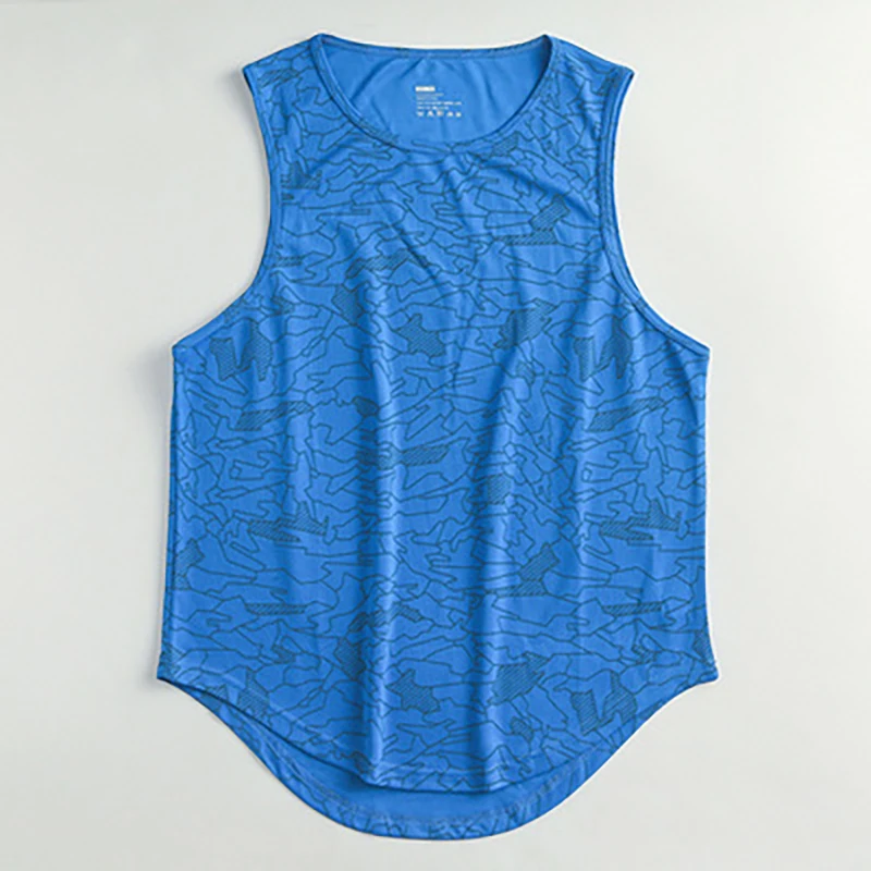 Мужской жилет для фитнеса и тренировок бега модный Быстросохнущий в уличном