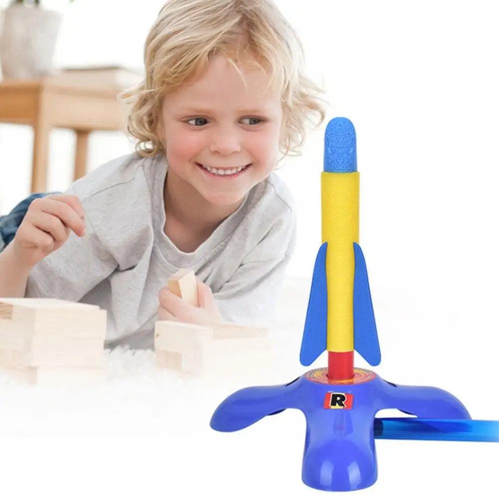 Дети воздушный прессованный ракетный пусковой насос детская ножная игрушка