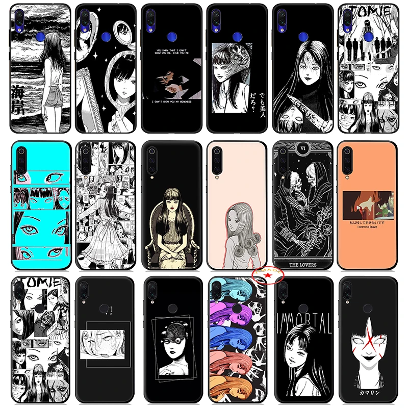 Junji Ito ужас аниме мягкий чехол для Xiaomi mi a1 A2 A3 8 9 Se Lite 9T Pro Max 3 a2 Pocophone F1 |
