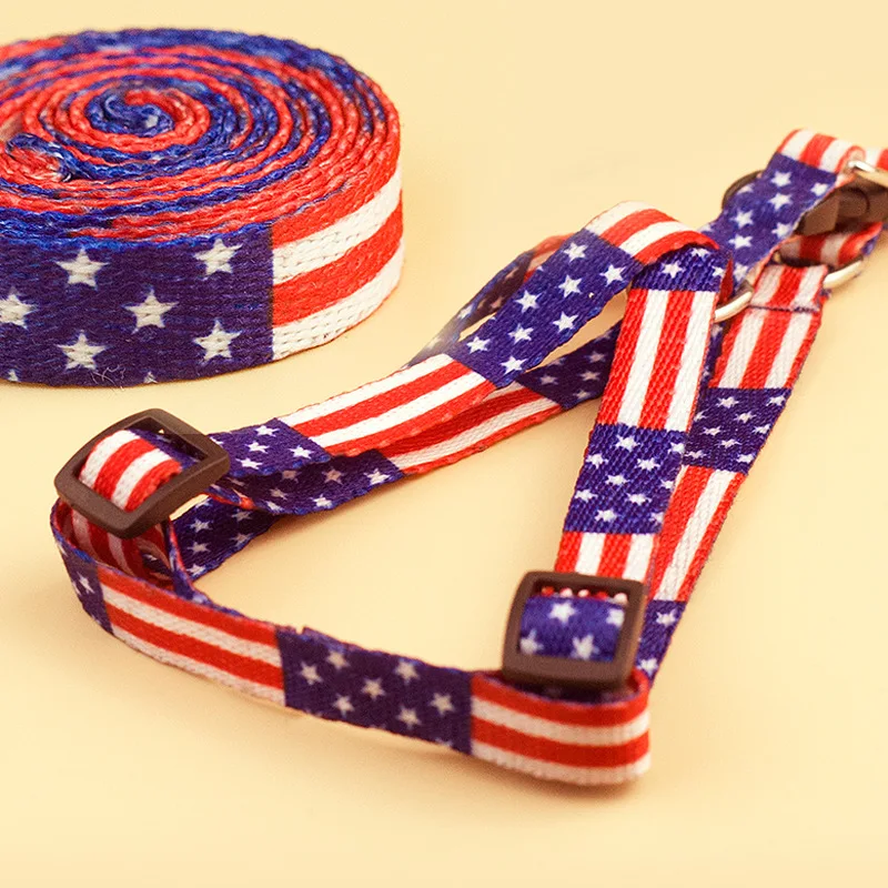 ошейник для собак шлейка товары Нагрудная повязка с принтом домашних животных на