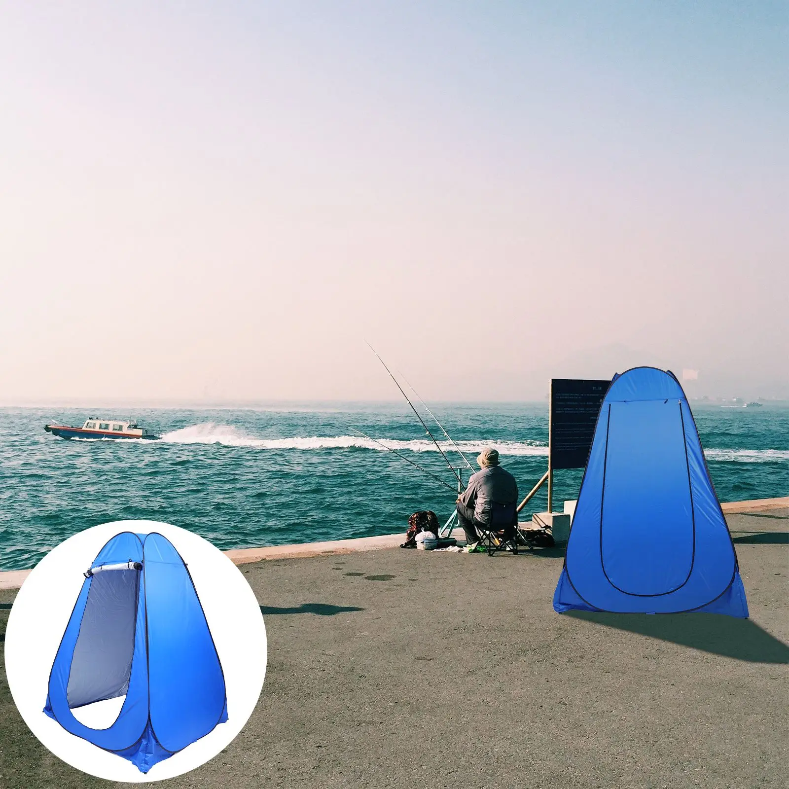 

1pc Mini Durable Automatic Portable Change Room Tent for Camp Travel Outdoor Swiming