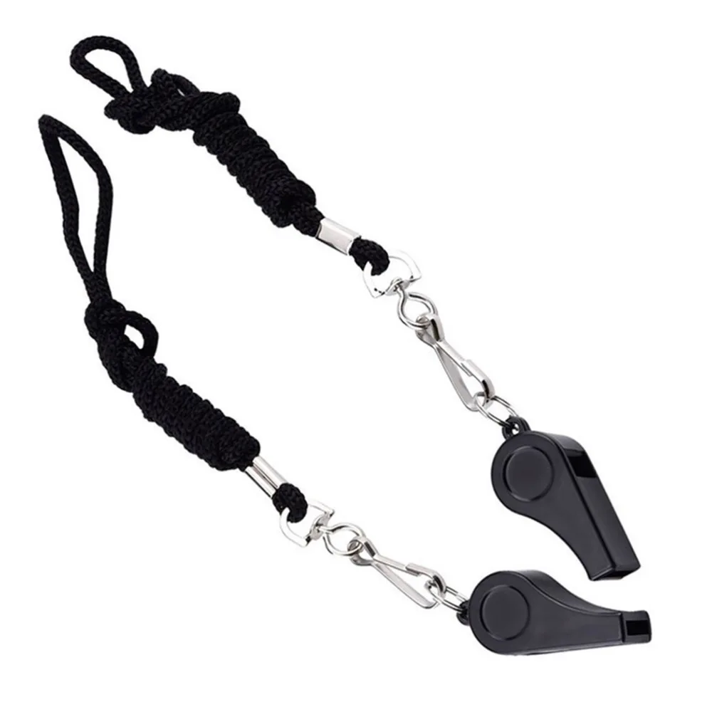 

8pcs Portable Whistles with Rope Emergency Survival Whistles for Sport Referee Hiking Camping