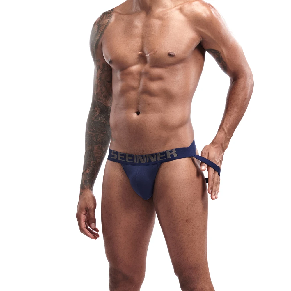 Трусы-джоки мужские с открытой спиной хлопковые брифы танга шорты пикантное