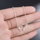 Ромашки Американский слон ожерелье милые крошечные ожерелья с подвесками в виде животных для женщин Девушка ювелирные изделия