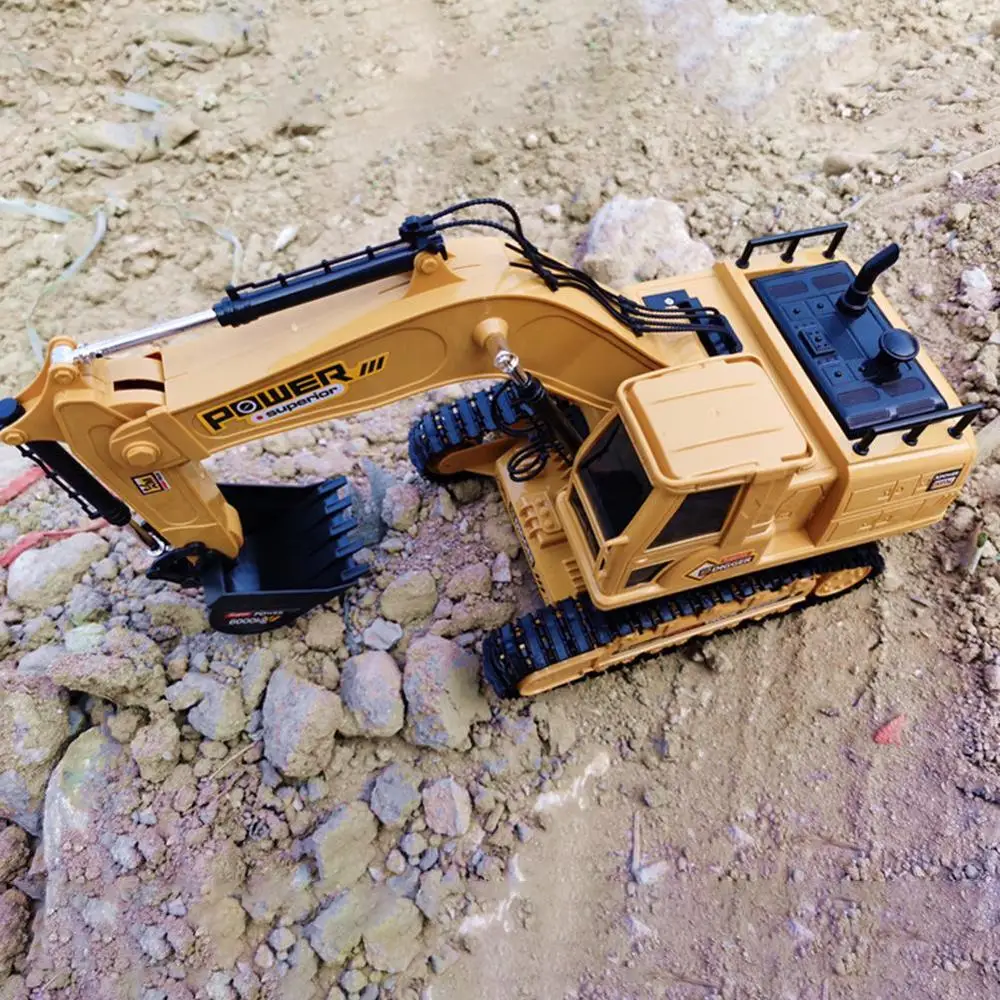 1:18 RC Моделирование экскаватор игрушки 2 4 ГГц пульт дистанционного управления 680