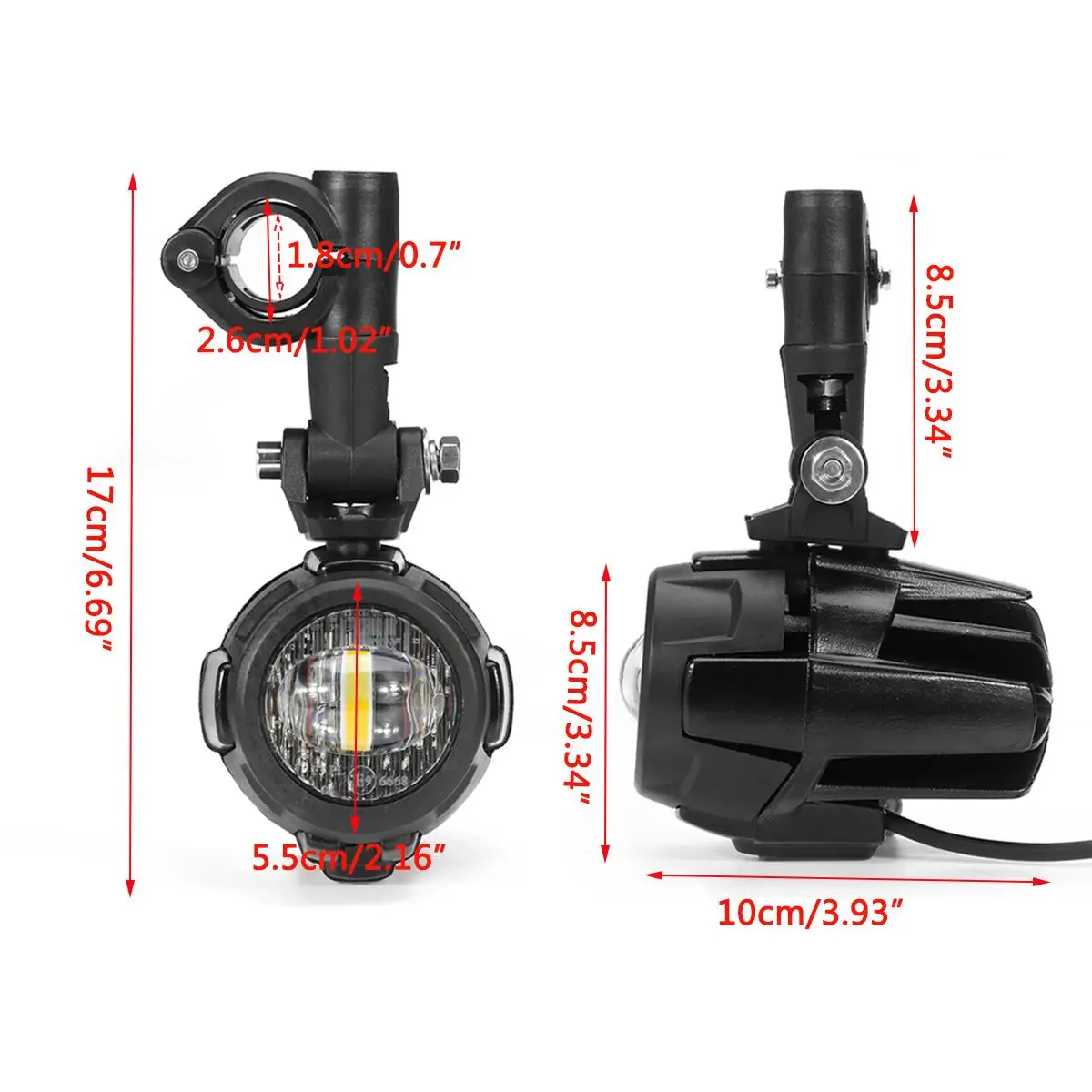 

Pair Motorcycle Fog Lights Spot Lamp For BMW R1200GS ADV F800GS F700GS F650GS K1600 LED Auxiliary Fog Light Driving Lamp