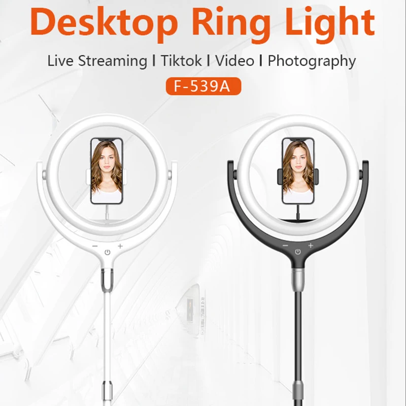 12 дюймов Selfie светодиодный кольцевой светильник свет видео с основание треноги