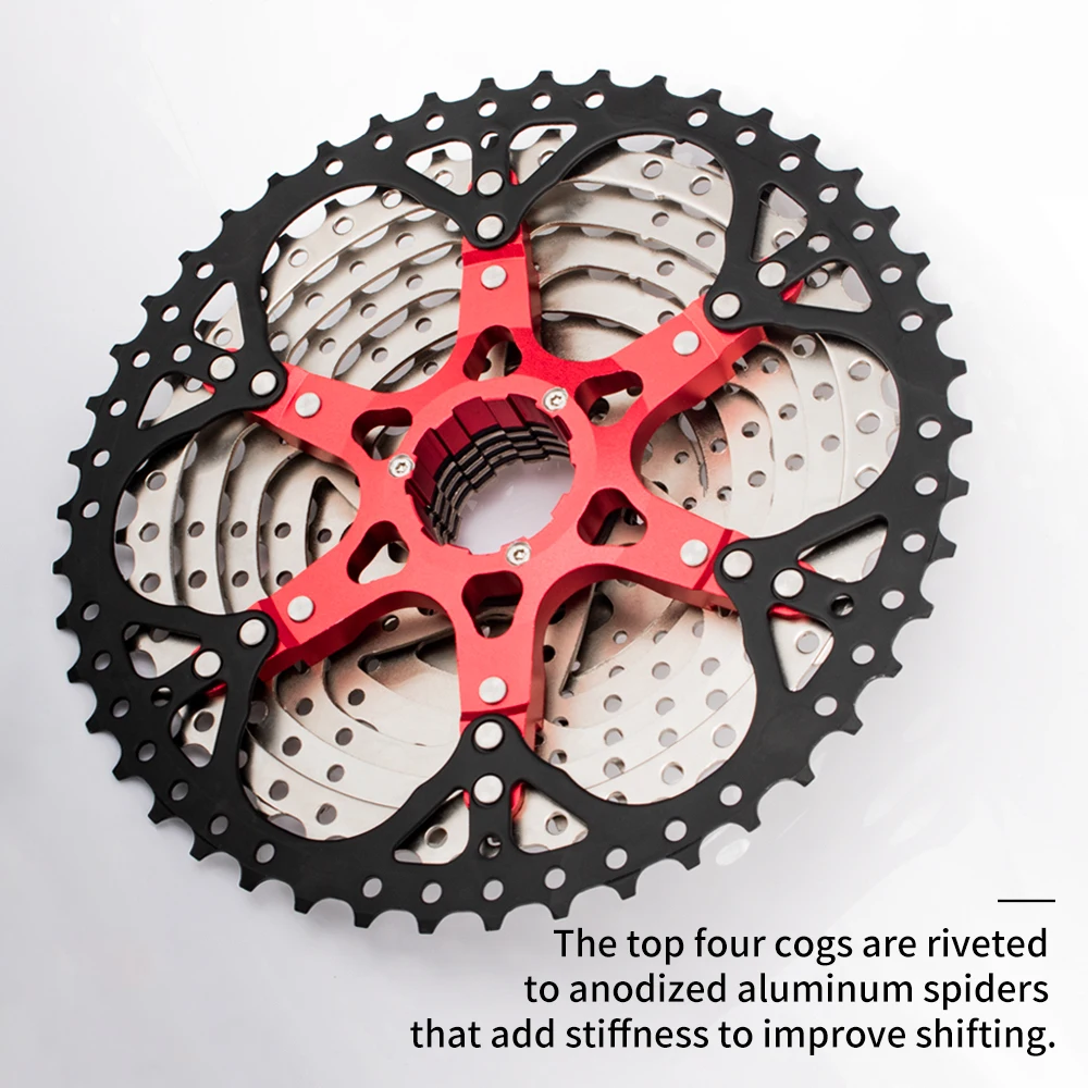 VIARON K7 11V MTB Bicycle Cassette 12 Velocidades Road Bike Freewheel Sprocket 8V 9V 10V 40/42/46/50/52T For SHIMANO SRAM HG Hub